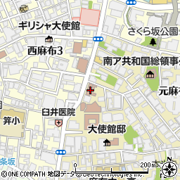 東京消防庁麻布消防署周辺の地図