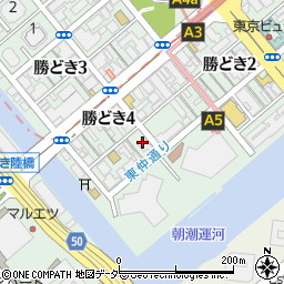 東京都中央区勝どき4丁目9-2周辺の地図