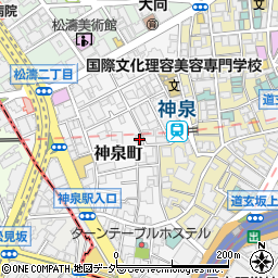 東京都渋谷区神泉町15-5周辺の地図