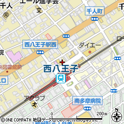 理容プリンス　西八王子北口駅前店周辺の地図