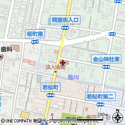 甲府中央四郵便局 ＡＴＭ周辺の地図