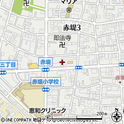 東京都世田谷区赤堤3丁目23周辺の地図