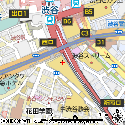 渋谷サクラステージ徳誠会歯科・矯正歯科周辺の地図