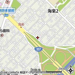 千葉県浦安市海楽周辺の地図