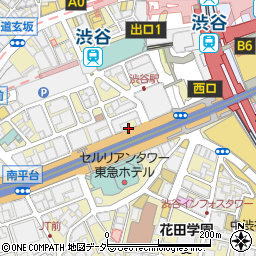 東京都渋谷区道玄坂1丁目9周辺の地図