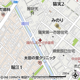 千葉県浦安市猫実2丁目2-3周辺の地図