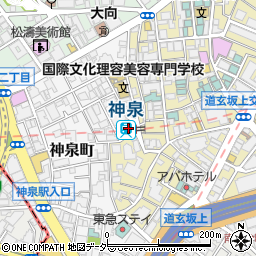 東京都渋谷区神泉町4-6周辺の地図