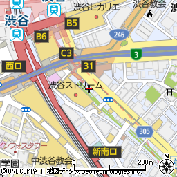 ＢａｒＢｅｒサンクス渋谷本店周辺の地図