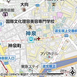 京王コインパーク神泉円山町駐車場周辺の地図