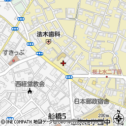東京都世田谷区桜上水2丁目5周辺の地図