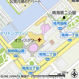 ポニークリーニング　晴海トリトン店周辺の地図