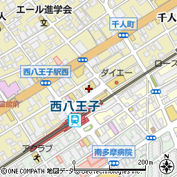 吉野家 西八王子駅北口店周辺の地図