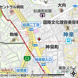 東京都渋谷区神泉町19-9周辺の地図