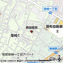 西田医院周辺の地図