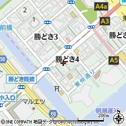 東京都中央区勝どき4丁目11-1周辺の地図