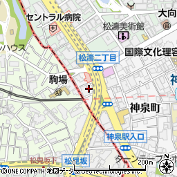 東京都渋谷区神泉町24周辺の地図
