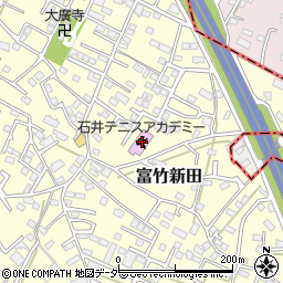 石井テニスアカデミー竜王校周辺の地図