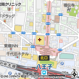 ゆうちょ銀行八王子店周辺の地図