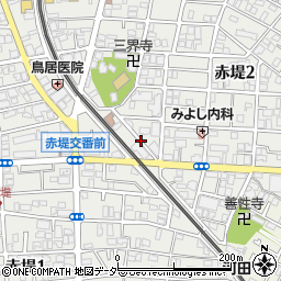東京都世田谷区赤堤2丁目11周辺の地図