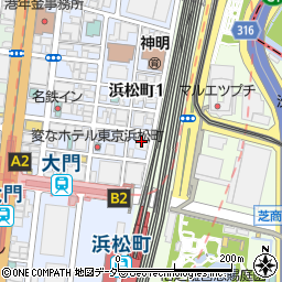 ＫＤＸ浜松町センタービル周辺の地図