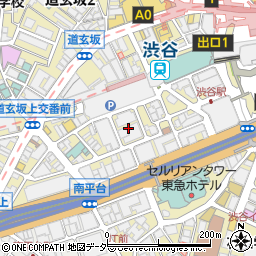 東京都渋谷区道玄坂1丁目14周辺の地図