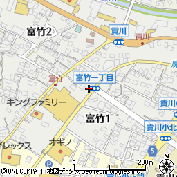ファミリーマート甲府富竹店周辺の地図