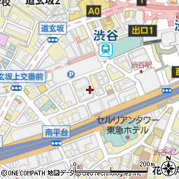 東京都渋谷区道玄坂1丁目周辺の地図