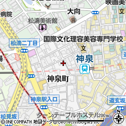 東京都渋谷区神泉町15-2周辺の地図