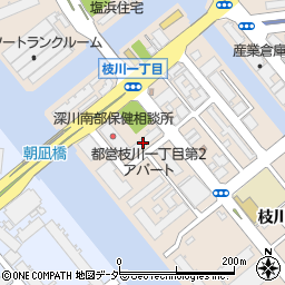 都営枝川一丁目第二アパート１５号棟周辺の地図
