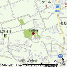 行善寺周辺の地図