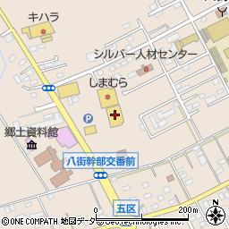 宝島　八街店周辺の地図