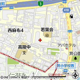 東京都港区西麻布4丁目周辺の地図