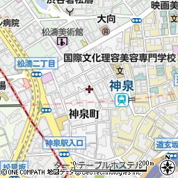 東京都渋谷区神泉町15-1周辺の地図
