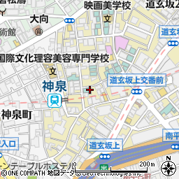 東京都渋谷区円山町周辺の地図