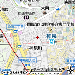 パルコ渋谷店　パルコパートＩ６Ｆパルコファクトリー周辺の地図