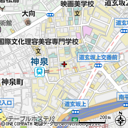 東京都渋谷区円山町周辺の地図