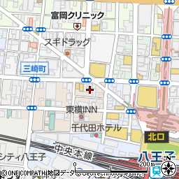 東京都八王子市三崎町4周辺の地図