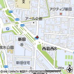 新田住宅周辺の地図
