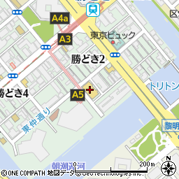 モビリティ東京　中央勝どき店周辺の地図