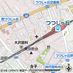 パークジャパンつつじヶ丘第１駐車場周辺の地図