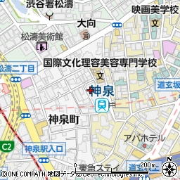 東京都渋谷区神泉町4-13周辺の地図