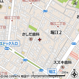 リパーク浦安堀江２丁目第２駐車場周辺の地図