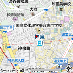東京都渋谷区神泉町4-2周辺の地図