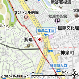 東京都渋谷区神泉町25周辺の地図