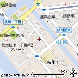 都営枝川１丁目アパート１号棟周辺の地図