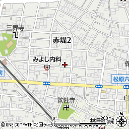 東京都世田谷区赤堤2丁目22-2周辺の地図