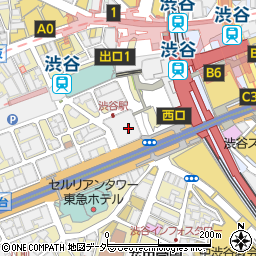 やきとり荒木山　東急プラザ渋谷店周辺の地図