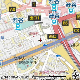 黒毛和牛バル 腰塚 東急プラザ渋谷店周辺の地図