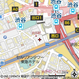 東急プラザ渋谷周辺の地図