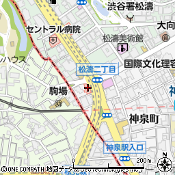 東京都渋谷区神泉町25-1周辺の地図
